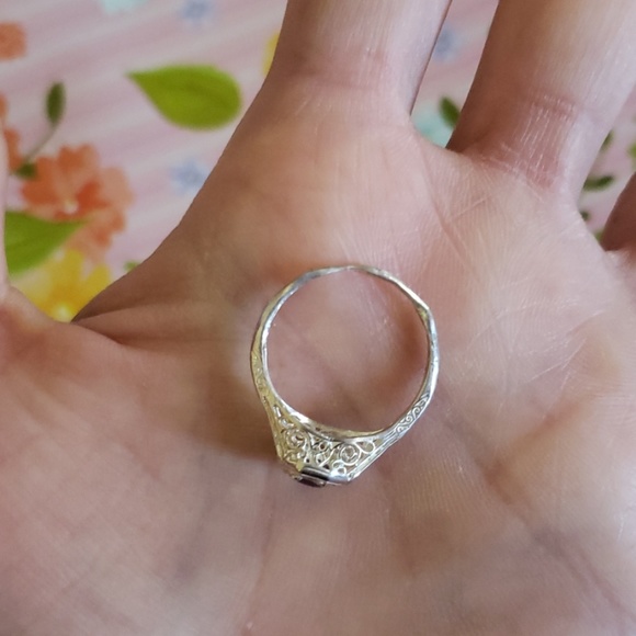 SOLD | 0.76ctw Genuine Amethyst Filigree - Picture 4 of 8